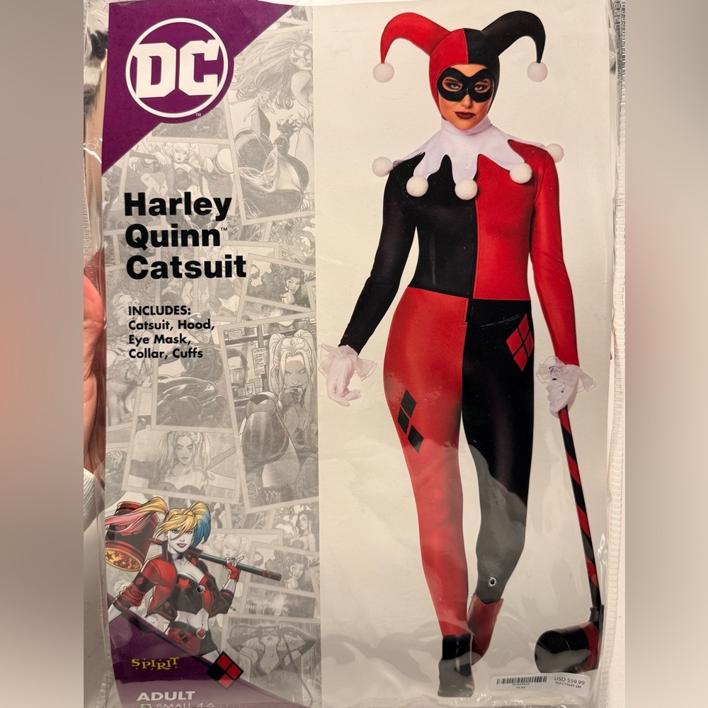 Women’s Harley Quinn Jester Costume - Red and Black
 
Worn for only 2 hours